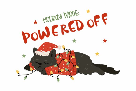 Christmas Cat Graphics for Crafts