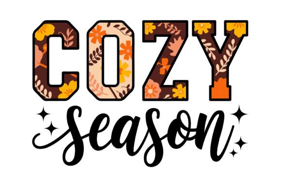 Cozy Season Fall Typography Graphics