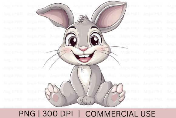 Easter Bunny Rabbit Clipart Graphics for Crafts