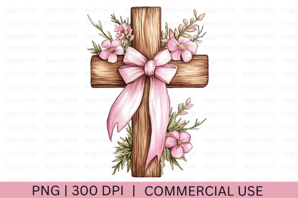 Easter Cross Clipart: Graphics for Crafts & Seasonal Branding