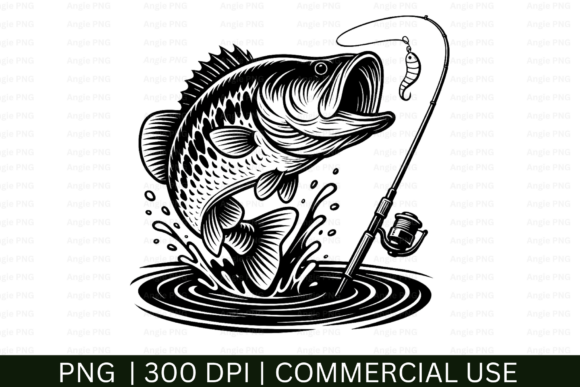 Father’s Day Bass Fishing Graphics for Crafts