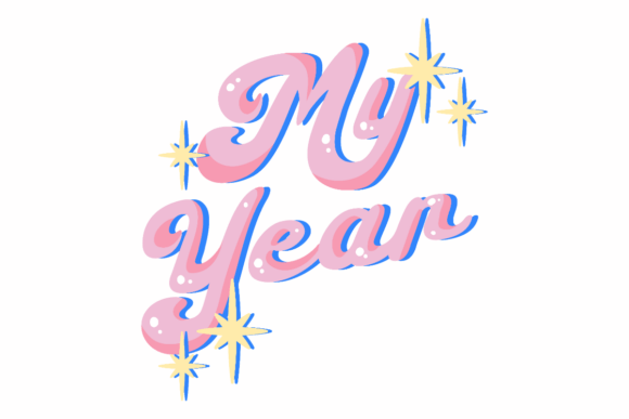 Fun Retro My Year Graphics for Bloggers and Designers
