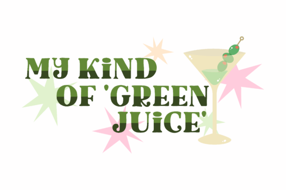 Green Juice Cocktail Graphics for Crafts