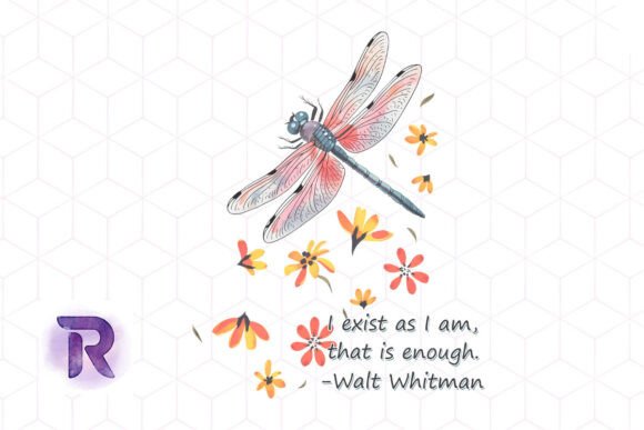 I Exist As I Am Whitman Quote PNG Graphics for Crafts