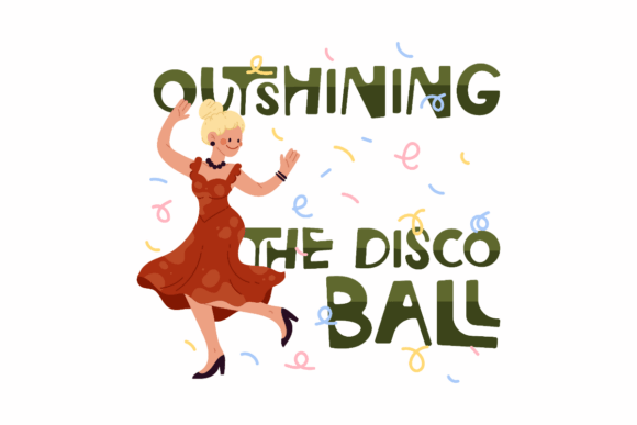 Outshining Disco Ball Graphics for Crafts