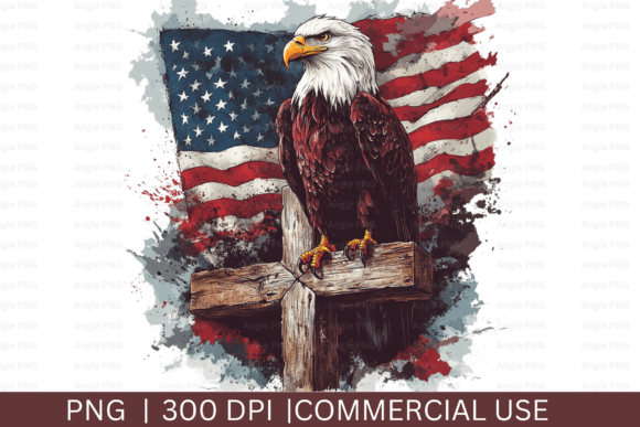 Patriotic Eagle Graphic for 4th of July