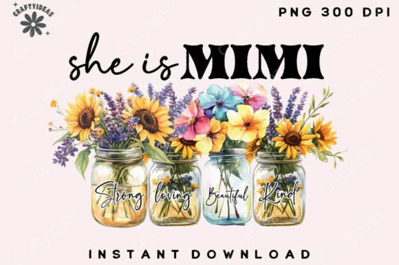 She Is Mimi Graphics for Crafts