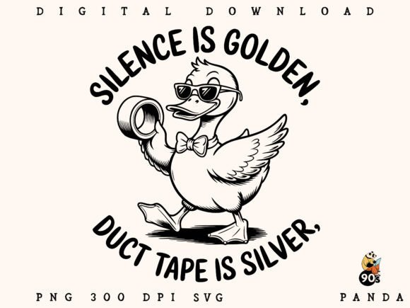 Silence is Golden Graphics for Crafts