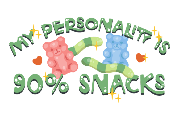 Snack Personality Graphics for Crafts