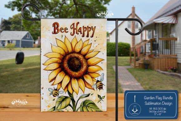 Summer Garden Flag Design