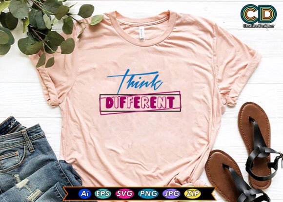 THINK DIFFERENT Graphics for Crafts